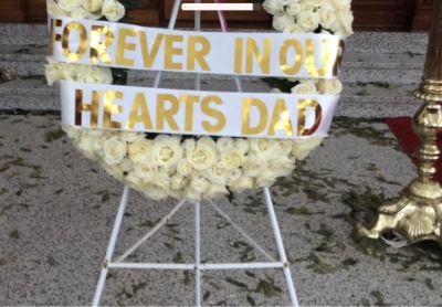 Printed Ribbon - Printed message on the ribbon attached to your floral tribute